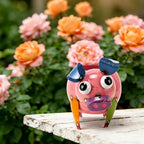 Oak & Lore Outdoor Metal Pig Garden Statues, Whimsical Farm Animal Garden Sculptures & Statues for Patio, Lawn & Backyard Decor - style: PIG