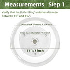11.5" Microwave Turntable Compatible with Samsung DE63-00624A DE74-20102D, 11 1/2 inch Replacement Microwave Glass Plate for GE WB49X10097 WB49X10224 - size: 11.5" Big Coupler Hole