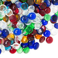 Galashield Flat Glass Marbles for Vases Multi Mix Glass Gems Beads Pebbles Vase Filler (1 LB, Approx. 105 PCS) - color: Multi Mix, size: 1 LB