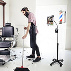 Gooseneck Floor Stand – CTA’s Compact, Adjustable Gooseneck with Swivel Casters for iPad 7th/ 8th/ 9th Gen 10.2”, iPad Air 4, 12.9”, Surface Pro, Zebra & Other 7-13” Tablets (PAD-CGS) - style: Cradle