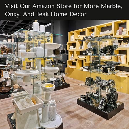 Luxurious Marble Obelisk – Hand Carved, Polished Modern Stone Obelisk – Durable & Functional Living Room Decor - Multipurpose Home Interiors Decor - One-of-a-Kind Decorative Objects