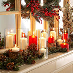 Humicane Candle Holder,Open Ended Glass Candleholder Multiple Size Choices,Clear Cylinder GlassCandle Holder for Wedding Centerpieces,Home Decor(3pcs:8x4", 3pcs: 8x3.5") - size: 4''×8''H 6PCS