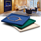 Oirlv Top Microfiber Jewelry Tray Square Nightstand Organizer Rings Earrings Necklace Trinket Storage Tray Showcase Jewelry Display (Blue) - color: Blue