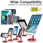 Adjustable Tablet/Phone Stand, AICase Telescopic Adjustable iPad Stand Holder,Universal Multi Angle Aluminum Stand Compatible with iPhone Smart Cell Phone/Tablet/iPad(4-13 inch), Red - color: Red