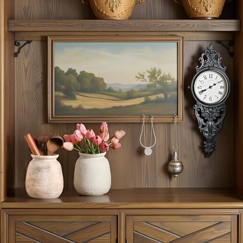 Ceramic Flowers Rustic Vase, Neutral Pottery Farmhouse Vases Home Decor, 7.48" Terracotta Pampas Decorative Vase for Table Entryway Mantel Bookshelf Bedroon Bathroom Living Room - color: 7.5“ H - Yellow