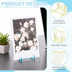 uxcell 20 Pack Book Display Stands, 2" Adjustable Display Holder Mini Clear Easel Collector Stand for Displaying Comics, Magazines, Postcards, Art works, DVDs, Medals, Yellow - color: Yellow