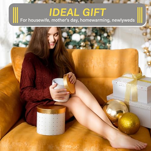 2 Pack Round Gold Trays Small Brass Tray Round Metal Candle Dish Stainless Steel Jewelry, Make Up, Candle Plate Decorative Tray for Bathroom Kitchen Dinning Coffee Table Decoration,4.9 Inch