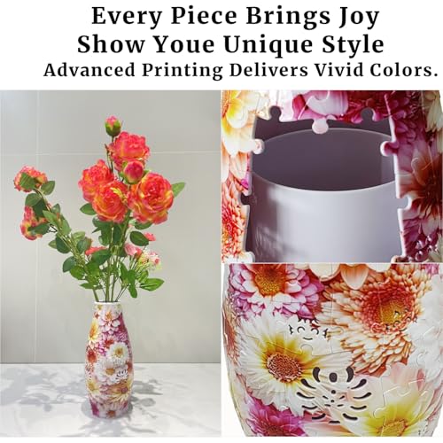 3D Puzzles for Adults Unique DIY Flower Vase - color: Daisy