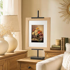 Americanflat 18" Adjustable Tabletop Easel Stand for Picture Frames up to 10x8 - Ideal Picture Frame Stand to Display Art, Signs, or Photos - Use Easel Stands for Home or Events - Black - size: 18 inch, style: Tabletop Frame Stand