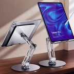 for iPad Stand Holder Adjustable Tablet Stand for Desk ，360 Rotating Metal Mount for 4-13 inch Devices, Compatible with iPad iPhone Tablet Kindle TAB Surface/Switch Holder for Desk