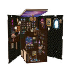 Book Nook Kit - DIY Miniature Dolls House Kit with Furniture and LED Light, 3D Puzzle Wooden Art Bookends, Model Kits for for Adults and Teens (Potion Master) - style: Potion Master