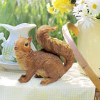 Design Toscano Scamper the Woodland Squirrel Outdoor Garden Statue, 7 Inch Tall, Cast Stone Resin, Brown Finish - style: Scamper