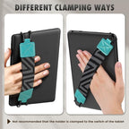 MoKo Security Hand-Strap for 9-11 Inch Tablet - iPad/Kindle Fire HD/Samsung/Lenovo, High-Elasticity Versatile Hand Strap Lightweight Finger Grip Holder, Turquoise - color: Turquoise, style: Patterned Strap