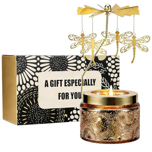 Mothers Day Gifts for Mom Wife Daughter Sister, Birthday Gifts for Women, Unique Dragonfly Gift for Friends Women, Rotatable Scented Candles Gift for Mothers Day Anniversary Christmas (Dragonfly) - size: Dragonfly