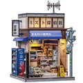 Japanese Dual-Scene 3D Puzzle Book Nook Kit - 3D Dollhouse with Hidden Staircase, Dual-Scene Design, DIY Craft, Tabletop Decor & Gifts for Adults（Beika-cho Convenience Store） - style: Beika-cho Convenience Store