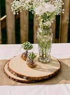 Set of (16) 11-13 inch Large Wood Slices for centerpieces! Wood Slice centerpieces, Wood Rounds, Tree Slices (11-13 inch Set of 16) - size: Set of 16 Large (11-13")