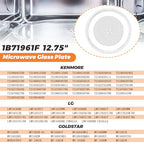 12.75" Microwave Glass Turntable Fit for GE, LG, Kenmore, Sears Microwave Glass Tray, 12 3/4 inch Microwave Glass Plate Replace WB49X10129 1B71961F 1B71961H 507049 WB49X10074 3390W1A027A by Beaquicy - size: 12.75"
