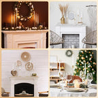 Inbagi 24 Sets Gold Candlestick Holders Bulk for Taper Candles Metal Tall Pillar Candle Stands for Table Centerpiece Wedding Christmas Home Party Decor, Fit 0.79 in Thick Candle