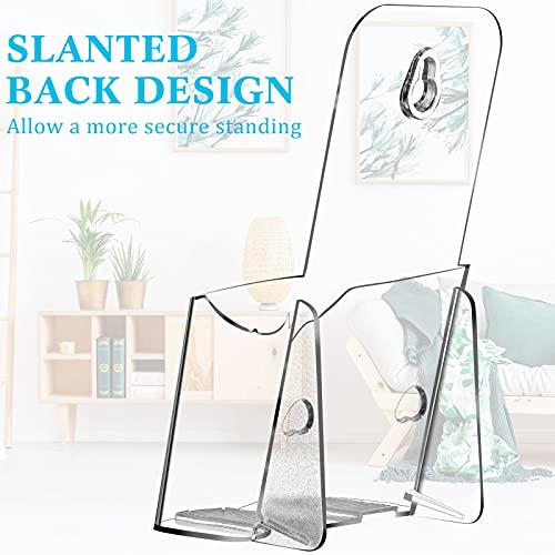 10 Pieces Acrylic Brochure Holder Stand Pamphlet Holder 4 x 7.9 Inches Clear Literature Display Rack Plastic Flyer Display Stand for Vendors, Brochure, Trifold, Magazine, Pamphlet, Booklets, Menu - size: 4"x7.9"