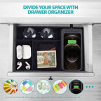 Valet Tray, Built in Wireless Charging Pad, Nightstand Organizer, Dresser Organizer, Mens Jewelry Box, Valet Charging Station, Faux Leather Valet Tray for Men and Women, (Black) - color: Black