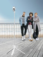 71" Cell Phone Selfie Stick Tripod, Smartphone Tripod Stand with Remote, Extendable Travel Phone Selfie Stick Compatible with iPhone 17/16/15/14/13 Pro Max Gopro Android DJI (White) - color: White, size: A-[70.86Inch＆Reinforced Stability]