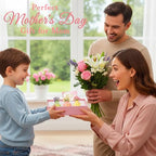 Gifts for Mom, Mini Ceramic Vase Refrigerator Magnets, 3D Cute Fridge Magnets with Artificial Flowers, Message Card and Gift Box, Kitchen& Home Decor, Unique Birthday Gifts for Mom & Women