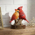 Cardinal Figurine with Engraved Base, Red Cardinal Memorial Sympathy Decorative Statue Gifts for Mother’s Day/Valentines Day/Anniversary Wedding, Cardinal Home Decor for Shelf Desk
