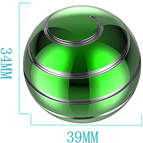 Kinetic Desk Toys, 1.54'' Kinetic Spinning Desk Toys for Kids Adults, Fidget Toys for Party Favors, Christmas Stocking Stuffers, Easter Basket (39MM, Green-A) - color: Green-a