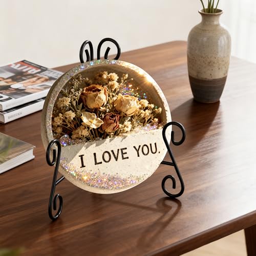 Easel Stand, 8 Inch Plate Stand, 1 Pack Metal Plate Holder for Display, Iron Plate Stands for Picture Frame Record Album Collectibles - size: 8 Inch - 1Pack