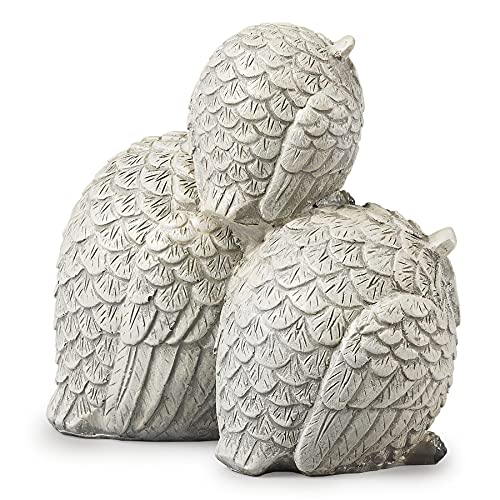 Garden Items Owls Garden Statue, one Size, Light Gray - size: One Size