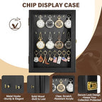 Pocket Watch Display Case, Elegant Keychain Display Stand with 24 Metal Hooks, Wall Mount Display for Pocket Watch Collectors, Unique Gift for Watch Lovers