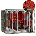 MiniCity Book Nook Kit, DIY Miniature House Dollhouse Kit for Adult and Teens, Booknook Bookshelf Decor Castle Model Build with LED Light, Gifts for Family and Friends (Ember Castle) - style: Ember Castle