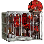 MiniCity Book Nook Kit, DIY Miniature House Dollhouse Kit for Adult and Teens, Booknook Bookshelf Decor Castle Model Build with LED Light, Gifts for Family and Friends (Ember Castle) - style: Ember Castle