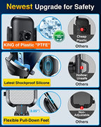 VANMASS [True Military-Grade] Car Phone Holder [Best Suction & Clip] Cell Phone Mount for Dashboard Windshield Vent Truck Cradle Dash Stand for iPhone 15 Pro Max 14 13 12 Android, White - color: White