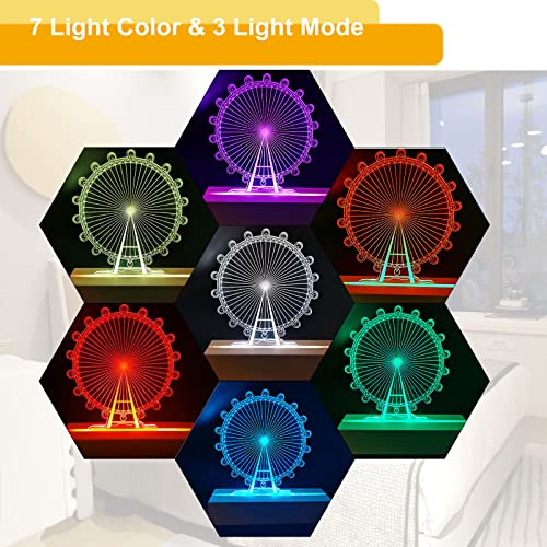 6 inch Rectangle Display Pedestal, Colorful Open Slot Rectangle Led Lights Display Base, Crystal Wooden Lighted Base Stand for Acrylic, Crystal, Night Light, Glass Resin Art