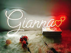 Custom Neon Sign for Wall Decor,Room decor,LED Neon Sign Customizable for Wedding,Birthday Gift,Girlfrend,Party,Salon,Bar,Home Decorations,Bedroom,Personalized Family Name ligh,christmas gift,