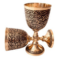 Vintage Chalice Medieval Goblet | 1x Solid Brass Red Wine Glass Cups of Royal King Arthur - Renaissance, Birthday Gifts Christmas Wedding Anniversary Novelty Ceremonial Drinkware (Czar Goblet) - style: Czar Goblet