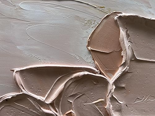 Art Minimalist Abstract Oil Painting Heavy Textured Canvas Wall Art Living Room Bedroom Wall Large Art Deco Oil Painting 24x60 inches - color: Yi037