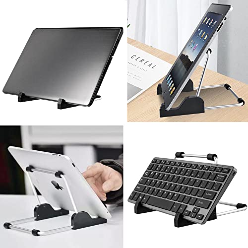 Kinizuxi Tablet Stand Adjustable, Aluminum Alloy Non-Slip Tablet Holder for Desk Fit for Tablets, ipad Samsung and Kindle Fire, Display Stand Picture Frame Stand for Photo