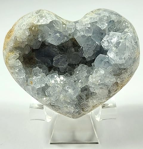 HQRP-Crystal 1 3/4" Acrylic Display Stand Pedestal for Crystal Heart / Slice / Slab and other Stones - size: 1 3/4"