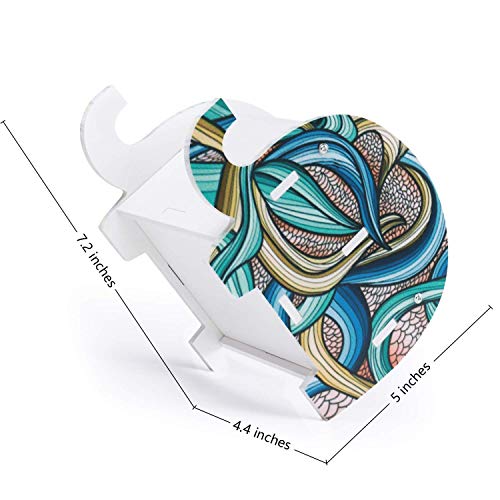 MOKANI Pen Pencil Holder for Desk Cute Elephant Gifts Desk Organizer Marker Makeup Brush Holders Workspace Organizers Office Decor Accessories with Phone Stand Christmas Gifts For Women Men Adults - color: A: Indian Elephant