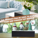 Chunful Black Acrylic Display Box Riser Trophy Base Acrylic Pedestal Stand Block Versatile Trophy Diorama Base and Storage for Photography Props Home Office Decor Showing(16" L X 6" W X 4" H) - size: 16" W X 6" D X 4" H