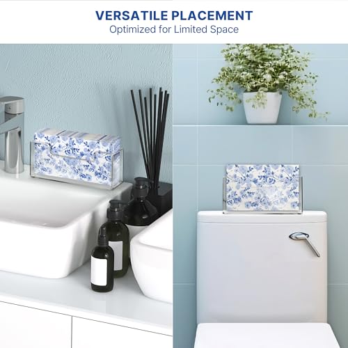Acrylic Guest Towel Holder Tray for Bathroom – Vertical Paper Towel Holder for Disposable Hand Towels, Clear Waterproof Napkin Organizer for Bathroom Countertop or Kitchen Sink - color: A - Acrylic Guest Towel Holder, size: Guest Towel Holder