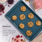 KitchenAid Nonstick Swiss Engineered Aluminized Steel Baking Sheet, Dishwasher Safe, Agave, 10x15 Inch - color: Agave, size: 10 x 15 Inch