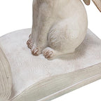 Bunny Rabbit Bookends, Set of 2, White Finish - color: White