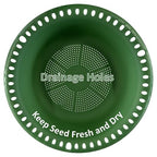 Hanging Bird Feeder Tray with Drainage Holes for Outside, Rugged Recycled Plastic Wild Bird Feeding Station (10 inch, Green) - color: Green, size: 10 inch