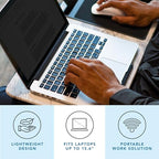 LAPGEAR Home Office Lap Desk with Device Ledge, Mouse Pad, and Phone Holder - White Marble - Fits Up To 15.6 Inch Laptops - Style No. 91501 - color: White Marble, size: Home Office