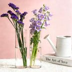 16 Pack Glass Cylinder Vase, 7.67" H×2.36" W Clear Vases for Centerpieces, Flower Vases for Bouquet,Hurricane Vase Ideal for Wedding Table Centerpieces, Floating Candles & Bouquet Arrangements