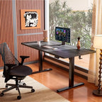 ErGear Height Adjustable Electric Standing Desk, 40 x 24 Inches Sit Stand up Desk, Memory Computer Home Office Desk, Grey - color: Grey, size: 39.4 x 23.6 Inches