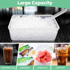 Mini Ice Cube Tray for Freezer: FDDBI Small Ice Trays for Freezer with Bin - 117×4PCS Easy Release Nugget Ice Tray - Crushed Ice Tray with Container - color: Green